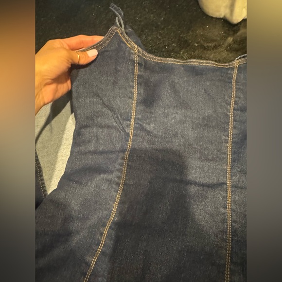 PrettyLittleThing Blue Denim Midi Dress - Picture 11 of 12